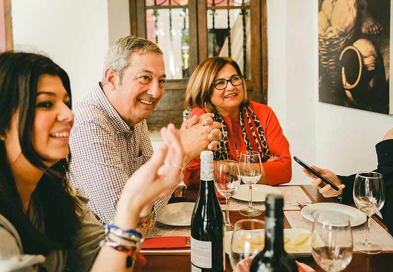 Traditional tapas bar atmosphere in Seville