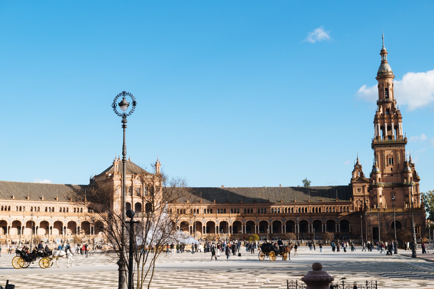 Seville in September during the late afternoon